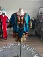 African Print Danshiki Top: Unisex Ethnic Blouse, 100% Cotton - Image 3