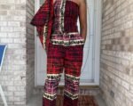 Modern African Ankara Wax Print Afro Evelyn 3p Women Pant Set - Image 8